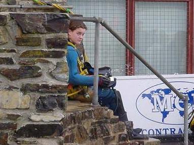 Divers preparing to dive using Surface Supply 